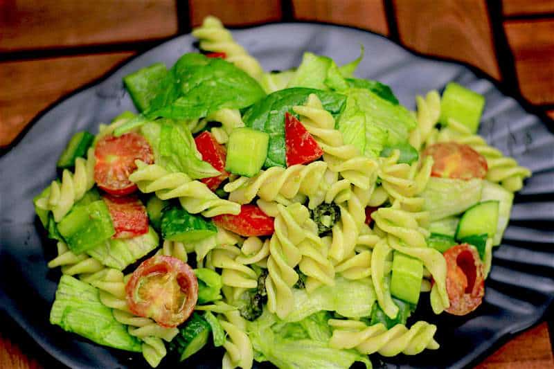 pasta salad recipe | healthy pasta salad - Yum Curry