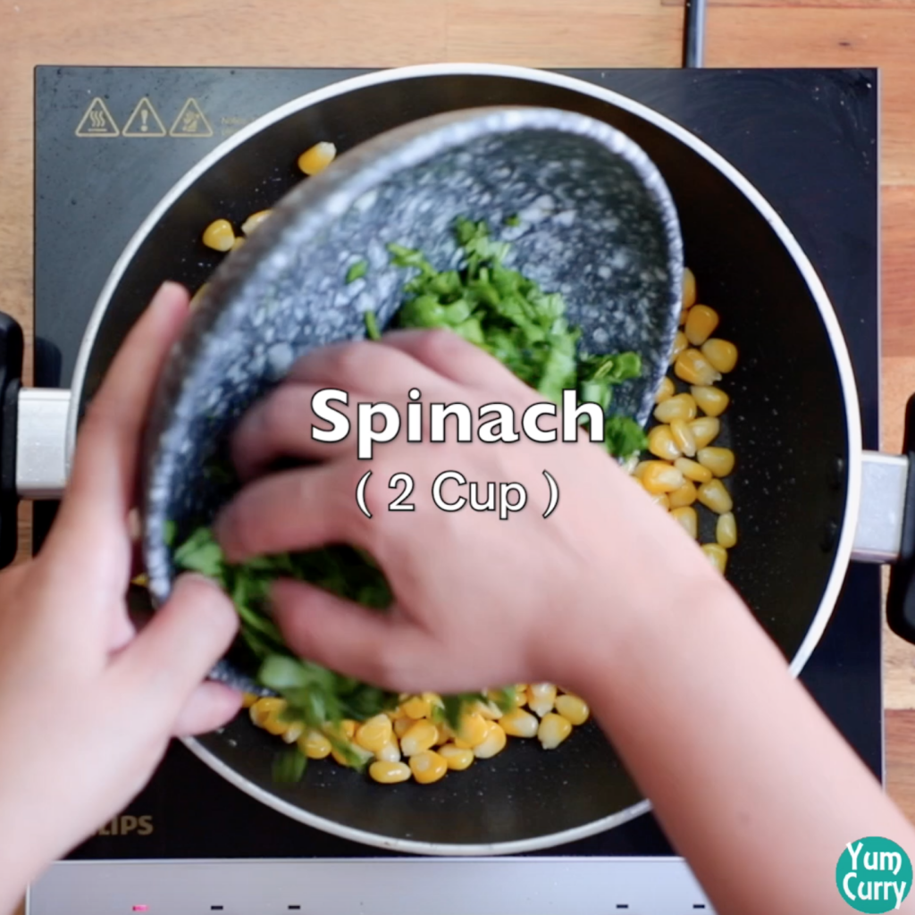 Spinach corn quesadilla Mexican wraps Yum curry