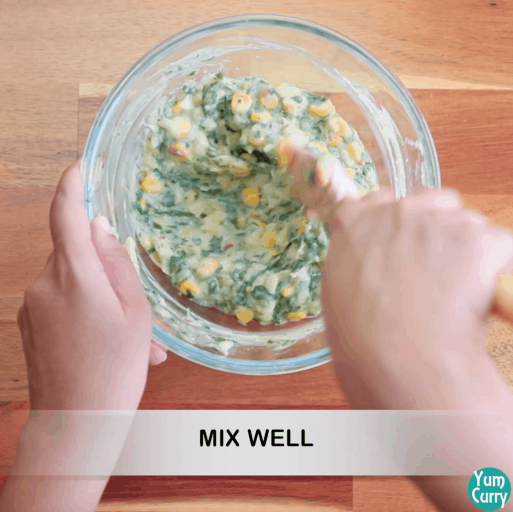 Spinach corn quesadilla Mexican wraps Yum curry