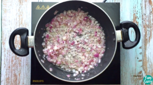 fry onions until translucent